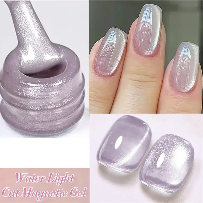 BORN PRETTY 10ml Gold Water Light Cat Magnetic Gel Polish Spaking Glitter Crystal Black Soak Off UV LED Vernis Manucure