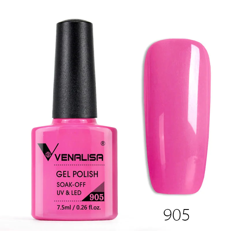 Vernis à ongles Venalisa 7.5ml Fashion Shiny Soak Off UV Gel Nail Gel Polish Cosmetics Nail Art Manicure Nails Gel Polish Tips Nail Varnish