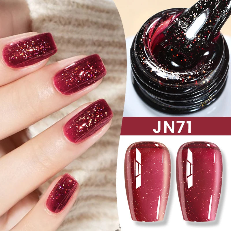 BORN PRETTYvernis à Ongles Gel, Semi Transparent, Soak Off UV LED, Vernis à Ongles Nude, N64.Gel Varjuvening,Art des ongles, 50 Couleurs, 10ml
