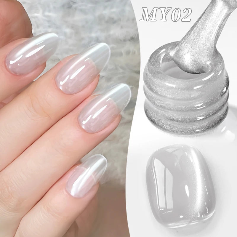 BORN PRETTY 10ml Gold Water Light Cat Magnetic Gel Polish Spaking Glitter Crystal Black Soak Off UV LED Vernis Manucure