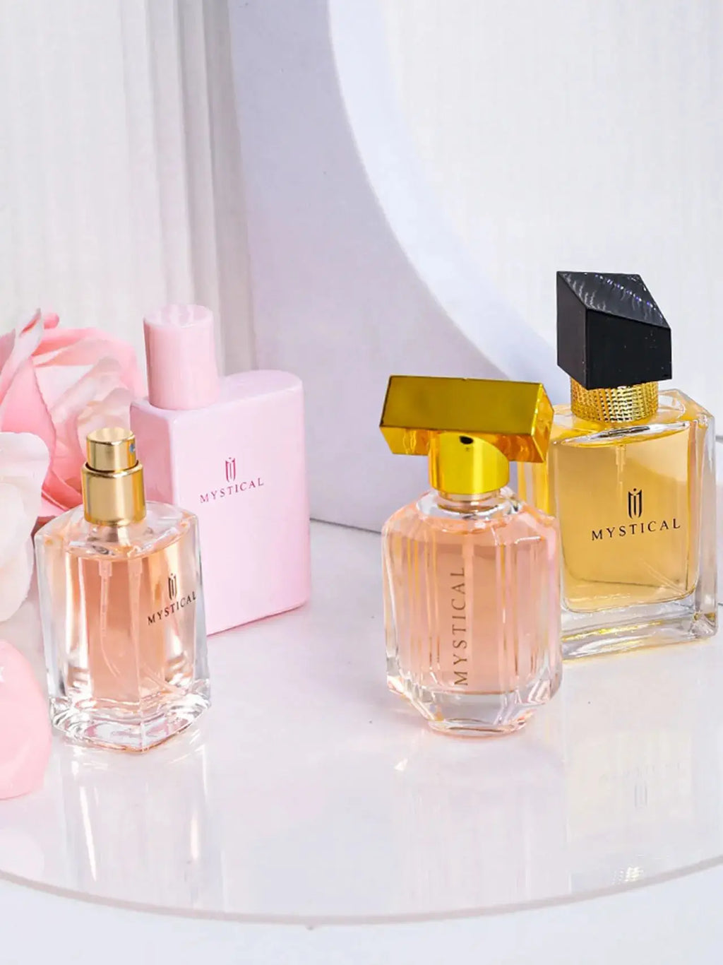 Parfum de luxe pour femmes, Eau de Parfum Femme, coffret cadeau 4 pièces, 100 ml, parfum floral naturel en spray
