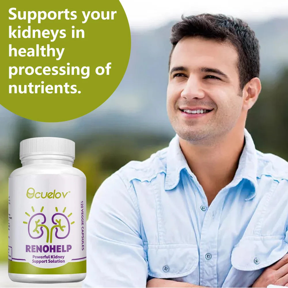 Complément naturel de soutien des reins – Soutient la santé des reins et nettoie, répare les dommages et la fonction normale, 120 capsules