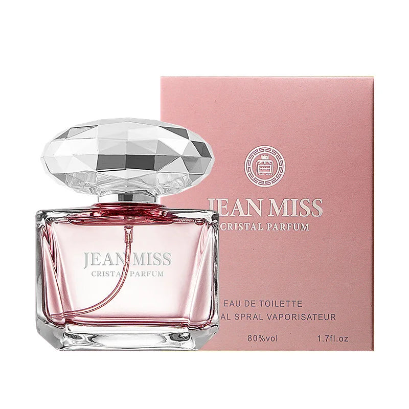 Parfum de marque JEAN MISS   50 ml, parfum pour femmes à la senteur de bois de santal, vaporisateur, longue tenue, notes fruitées, florales, légères, parfum féminin, cadeau romantique