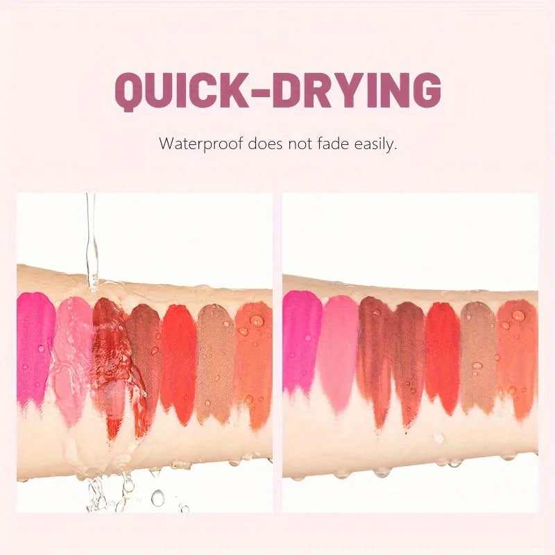 Rouge à lèvres  Pudaier liquide mat en velours, texture légère et fine comme une boue, cadeau de maquillage pour les lèvres imperméable longue durée pour les femmes