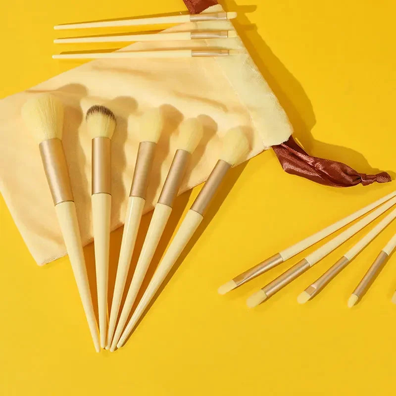 Ensemble de pinceaux de maquillage doux et moelleux pour cosmétiques, fond de teint en poudre, fard à barrage, mélange Kabuki, outil de beauté, 13 pièces