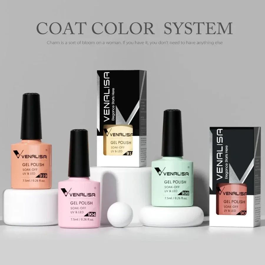 Vernis à ongles Venalisa 7.5ml Fashion Shiny Soak Off UV Gel Nail Gel Polish Cosmetics Nail Art Manicure Nails Gel Polish Tips Nail Varnish