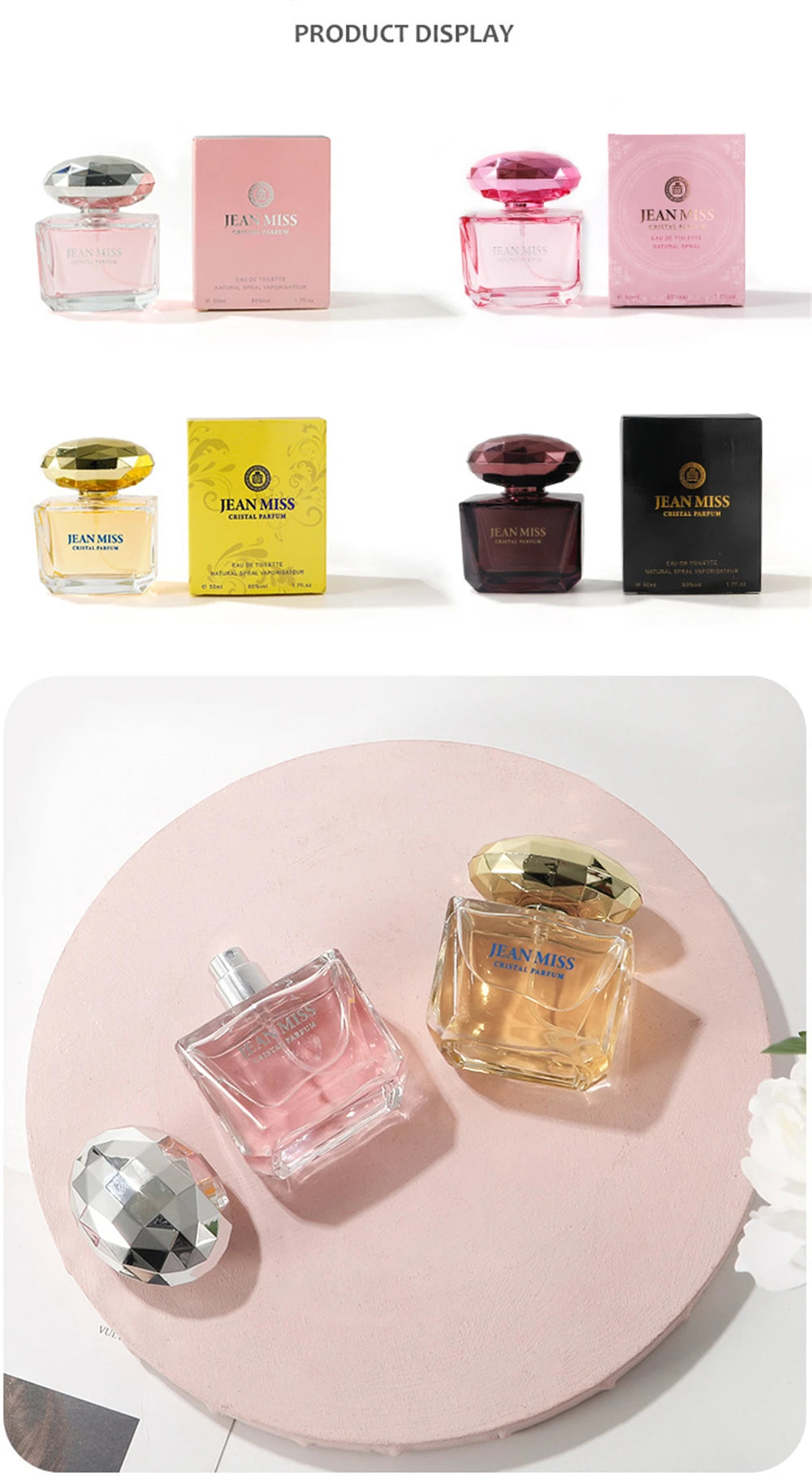 Parfum JEAN MISS parfum floral pour femme, parfum, haute qualité, 50ml