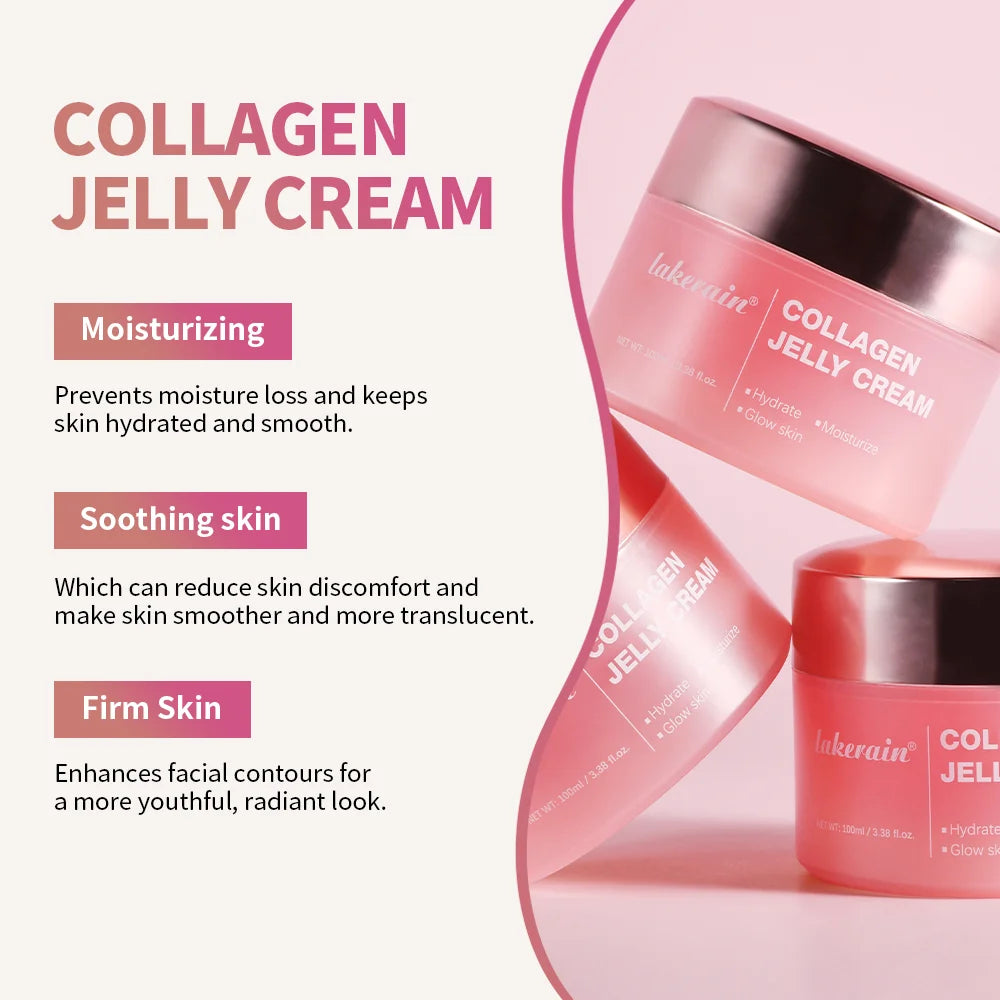 Crème hydratante à la gelée de collagène Niacinamide Collagène hydrolysé Raffermissant Apaisant Anti-âge Fermeté Hydratation Soins de la peau