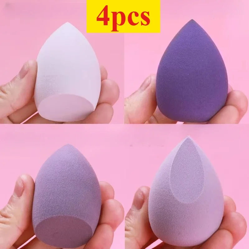 Ensemble d'éponges de maquillage 4/7/18 pièces, adaptées à l'application de poudre de crème BB liquide, œuf de maquillage sec et humide, bouffantes de poudre à double usage pour fille