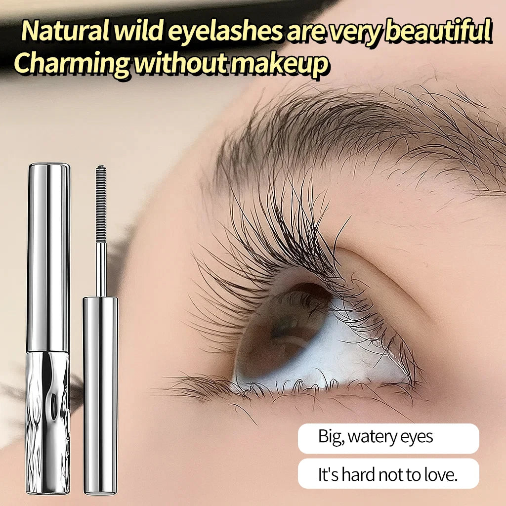 Crayon à sourcils longue durée Imperméable et résistant à la transpiration Sépare chaque cil Crayon à sourcils à tube d’acier épais et volumineux