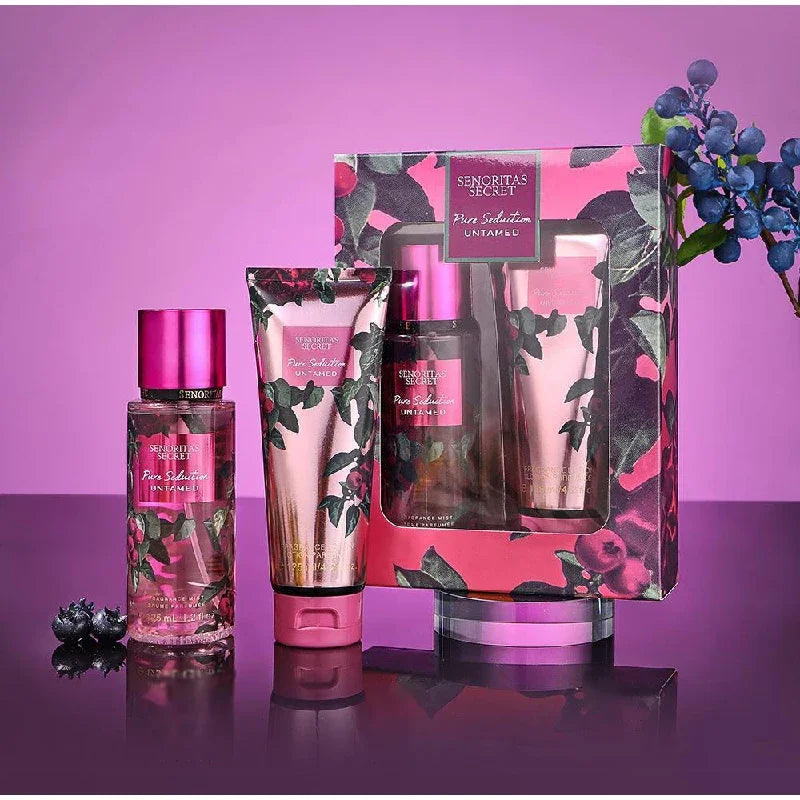  Ensemble de parfum et de Lotion pour le corps de 250ML, parfum de vanille fruité Floral de luxe pour femmes, exfoliant hydratant, Spray corporel frais et doux