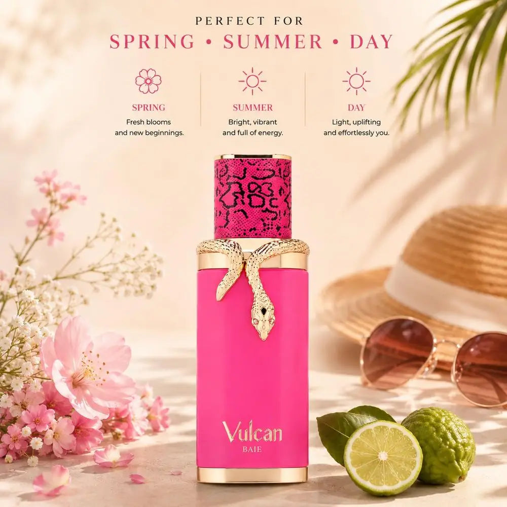 French Avenue Vulcan Baie EDP 100ml 3.4oz Eau de Parfum Spray Parfum Floral Fruité Longue Durée Luxe Arabe de Dubaï Pour Femme