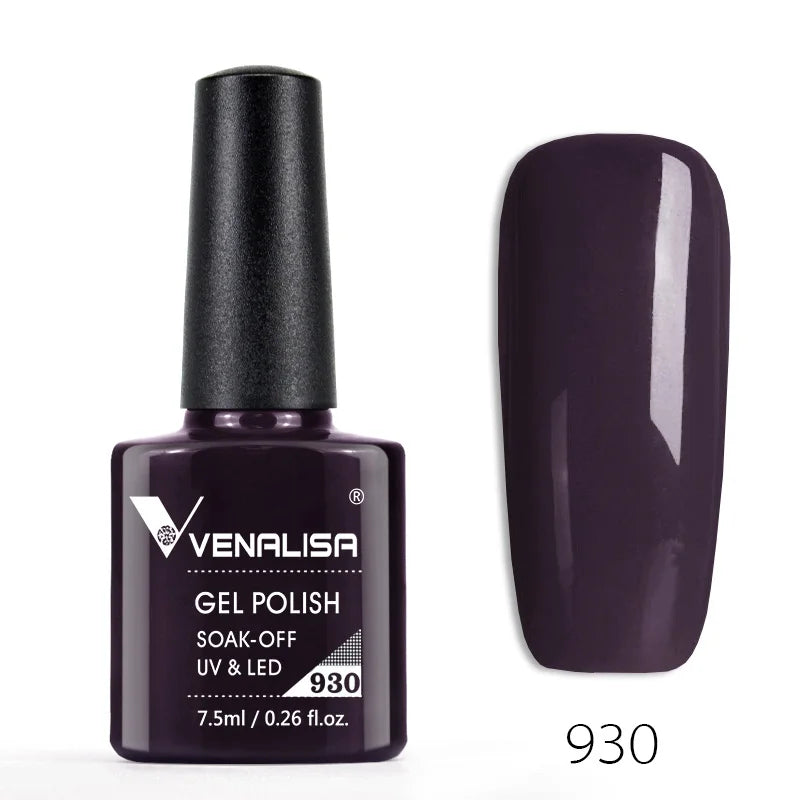 Vernis à ongles Venalisa 7.5ml Fashion Shiny Soak Off UV Gel Nail Gel Polish Cosmetics Nail Art Manicure Nails Gel Polish Tips Nail Varnish