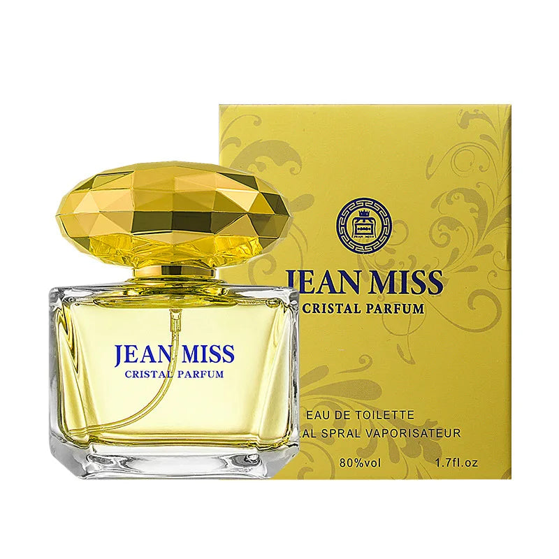 Parfum de marque JEAN MISS   50 ml, parfum pour femmes à la senteur de bois de santal, vaporisateur, longue tenue, notes fruitées, florales, légères, parfum féminin, cadeau romantique
