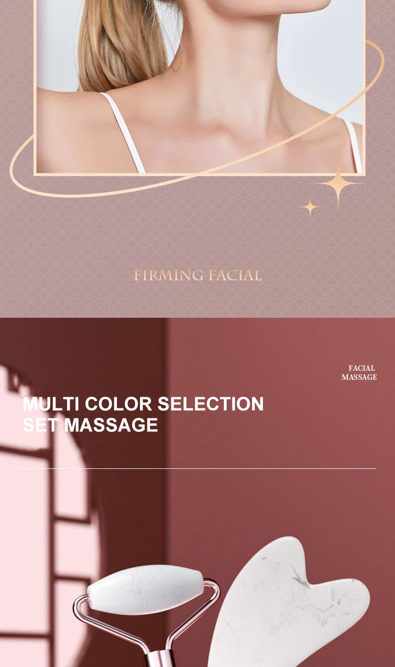 Rouleau en résine pour le visage, le cou et les yeux, instrument de massage facial, soins de santé, planche à gratter, outils de soins de la peau, beauté du muscle