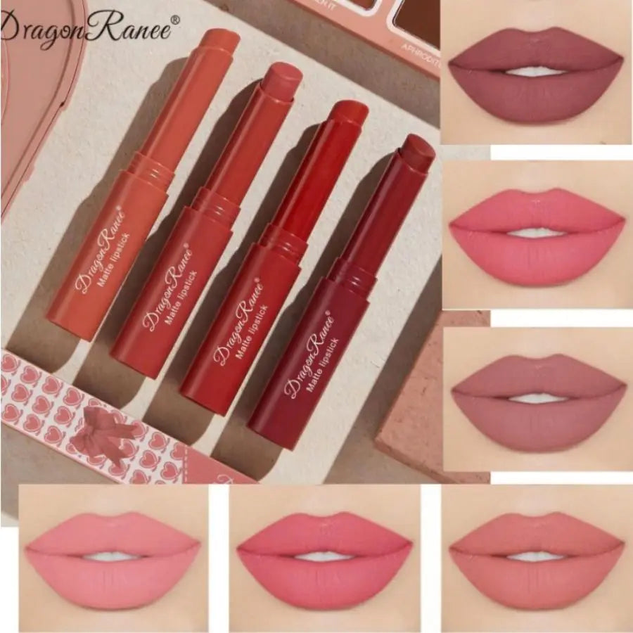 Rouge à lèvres hydratant imperméable, maquillage européen et américain, ne se décolore pas, velours 256, ne se décolore pas, 256