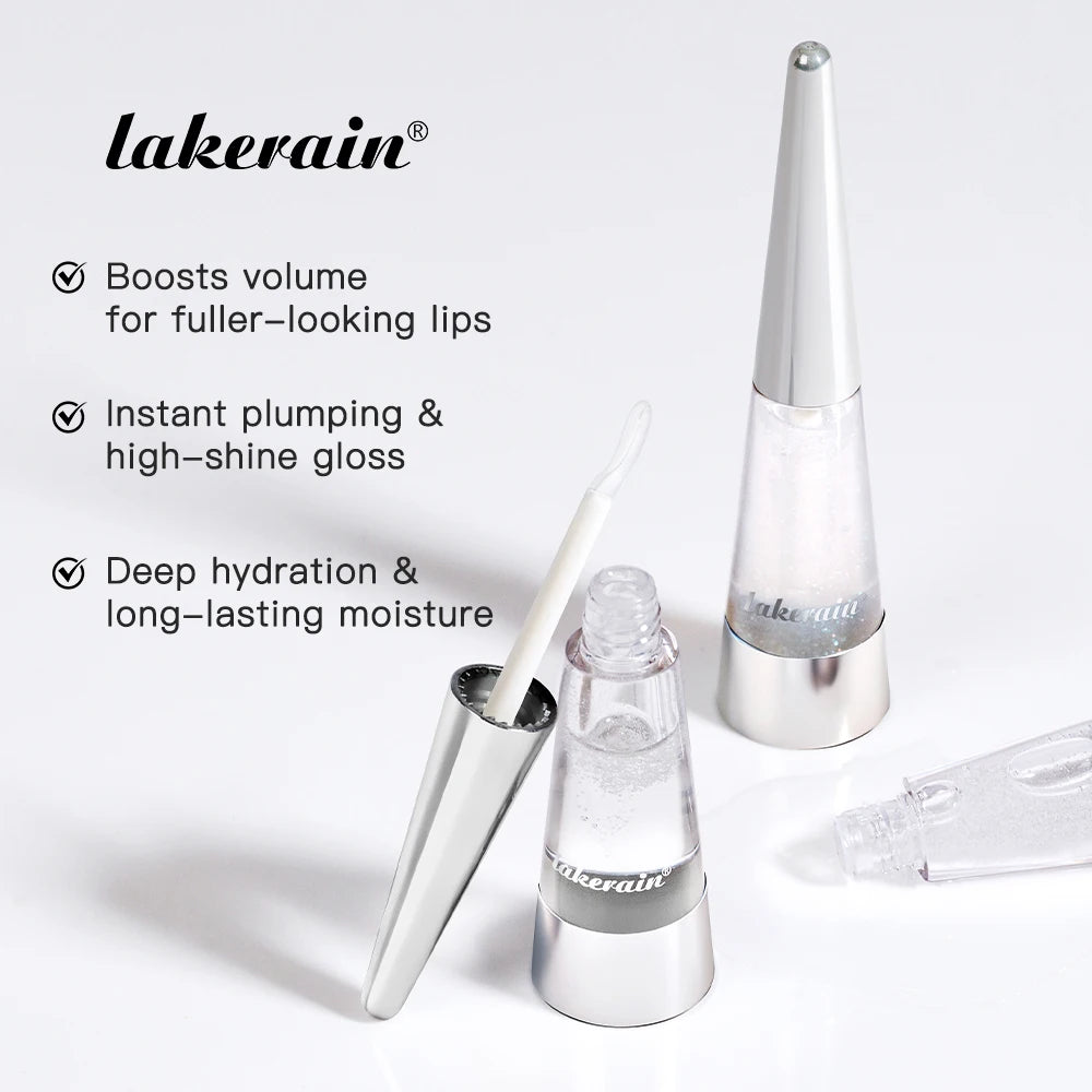 Lakerain lèvres plus dodues hydratation profonde nutrition longue durée haute brillance brillant finition volumineuse liquide hydratant pour les lèvres