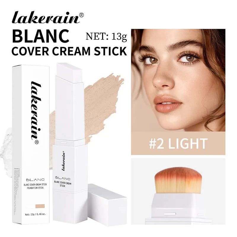 Fond de teint blanc changeant de couleur Concealer Stick Blanca Base de maquillage coréenne Fond de teint naturel Correcteur de couleur du visage à haute couverture
