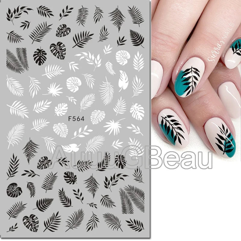 Autocollants 3D pour art des ongles , rose clair, violet, pétales de fleurs, décalcomanies pour décoration de manucure, salon de beauté, été
