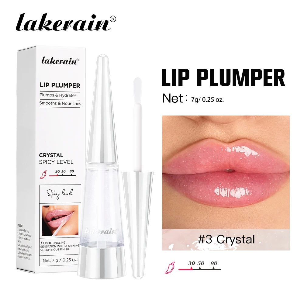 Lakerain lèvres plus dodues hydratation profonde nutrition longue durée haute brillance brillant finition volumineuse liquide hydratant pour les lèvres