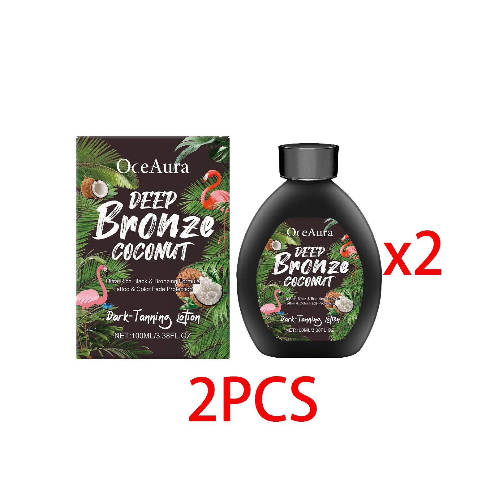 Lotion bronzante à la noix de coco, autobronzant, rehausseur de bronzage, booster d'assombrissement, hydratant, brun doré sexy, lotion autobronzante