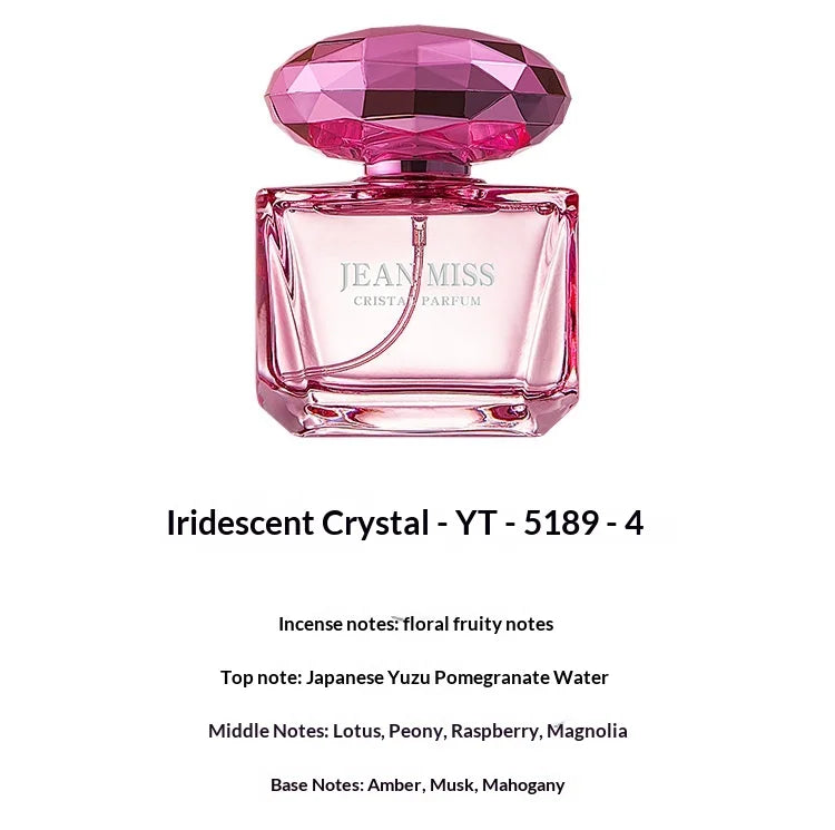 Parfum de marque JEAN MISS   50 ml, parfum pour femmes à la senteur de bois de santal, vaporisateur, longue tenue, notes fruitées, florales, légères, parfum féminin, cadeau romantique