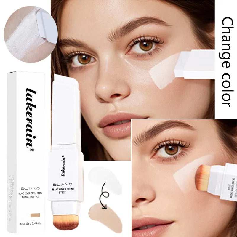 Fond de teint blanc changeant de couleur Concealer Stick Blanca Base de maquillage coréenne Fond de teint naturel Correcteur de couleur du visage à haute couverture