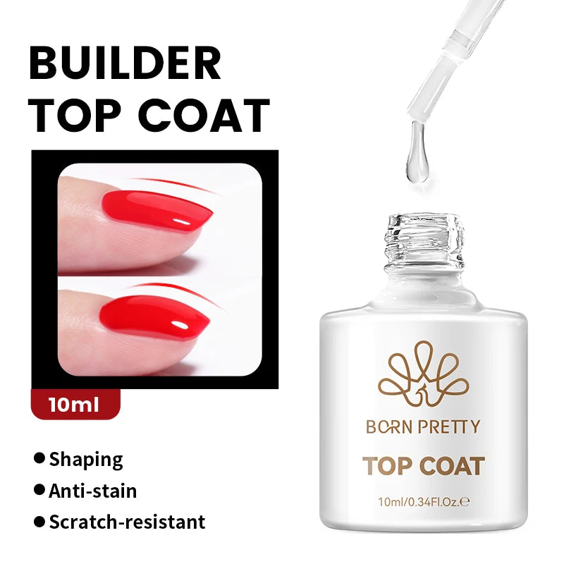 BORN PRETTYvernis à Ongles Gel, Semi Transparent, Soak Off UV LED, Vernis à Ongles Nude, N64.Gel Varjuvening,Art des ongles, 50 Couleurs, 10ml