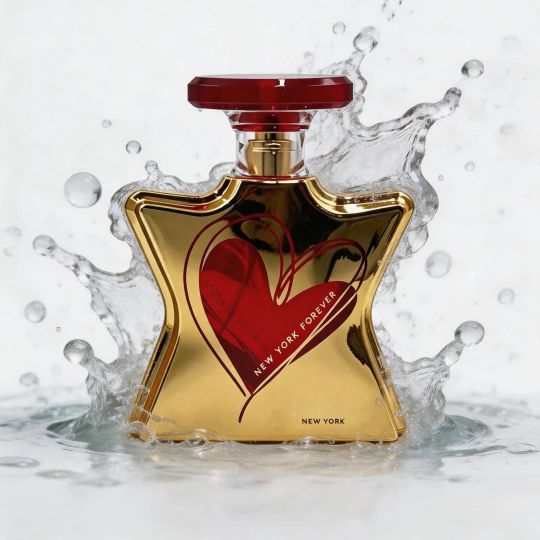 Parfum unisexe 100 ml, notes d'ambre, de vanille et de patchouli, Eau de Parfum en spray, New York & Forever
