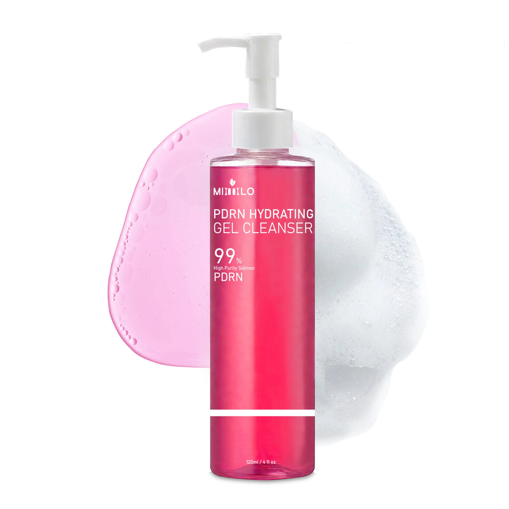 Gel limpiador de espuma rosa de salmón PDRN de ADN, que contiene PDRN, controla la grasa, elimina los puntos negros, limpia en profundidad, no es irritante