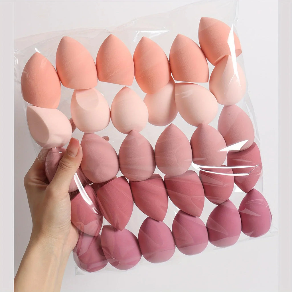 Ensemble d'éponges de maquillage 4/7/18 pièces, adaptées à l'application de poudre de crème BB liquide, œuf de maquillage sec et humide, bouffantes de poudre à double usage pour fille