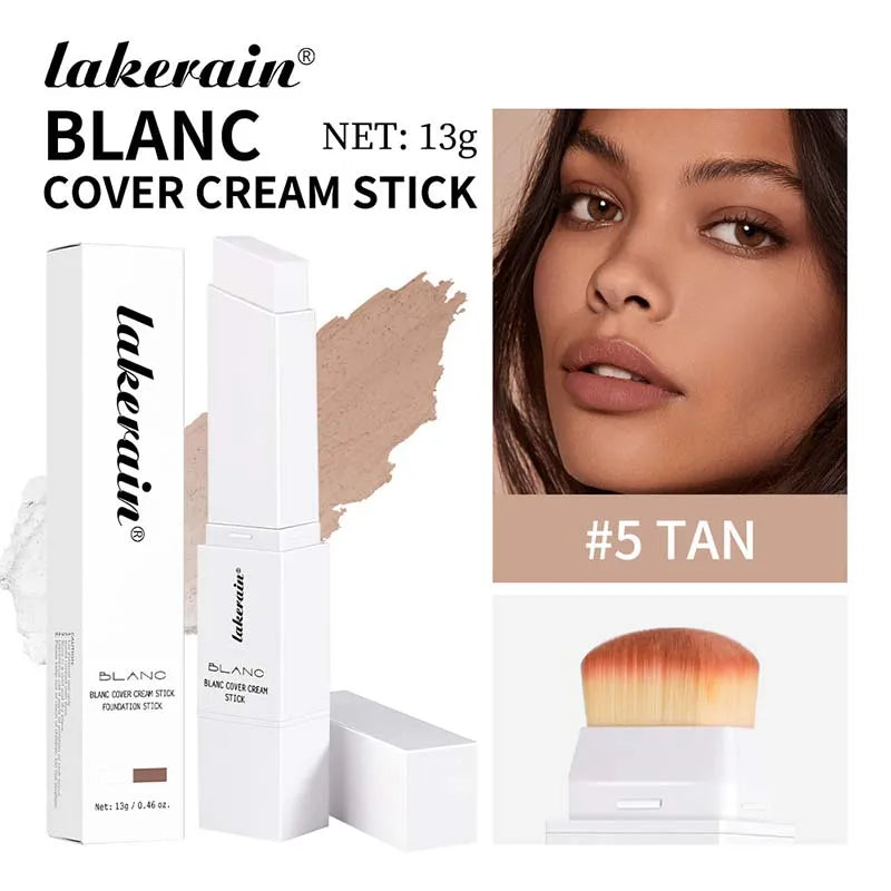 Fond de teint blanc changeant de couleur Concealer Stick Blanca Base de maquillage coréenne Fond de teint naturel Correcteur de couleur du visage à haute couverture