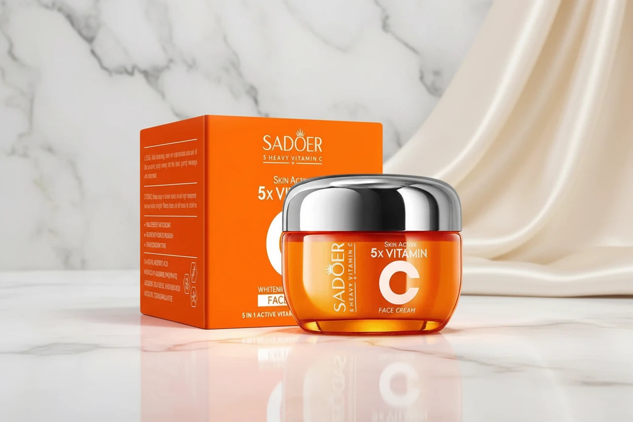 SADOER Crème pour le visage à la vitamine C Soins du visage Raffermissant Hydratant Éclaircissant Hydratant Crèmes pour le visage Beauté Visage Soins de la peau