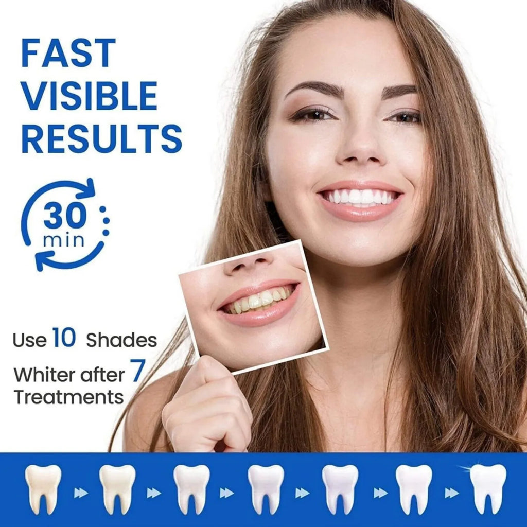 Bandes de blanchiment des dents 5D 7/14 paires de bandes de blanchiment en gel Élimination des taches Bande de soins d’hygiène bucco-dentaire Outils de blanchiment dentaire Dents