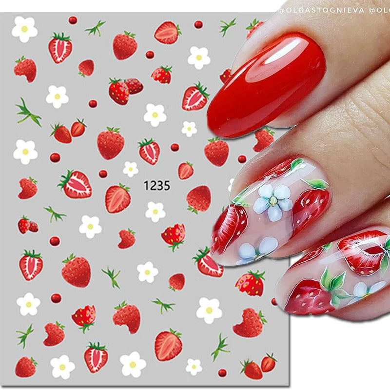 Autocollants 3D pour art des ongles , rose clair, violet, pétales de fleurs, décalcomanies pour décoration de manucure, salon de beauté, été