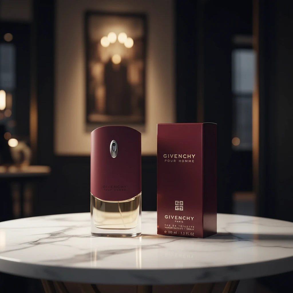 Parfum Givenchy pour homme, caractère puissant que dégage ce boisé frais sublime sont élégance du Davana et le bois de cèdre et de l’Oliban 100 ml