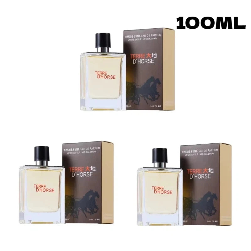 JEAN MISS Parfum pour Homme Frais, Énergique et Épicé Fougère, Tenue Longue Durée, Notes Boisées Terrestres, 50ml/100ml pour Rendez-vous Romantiques et Déodorants