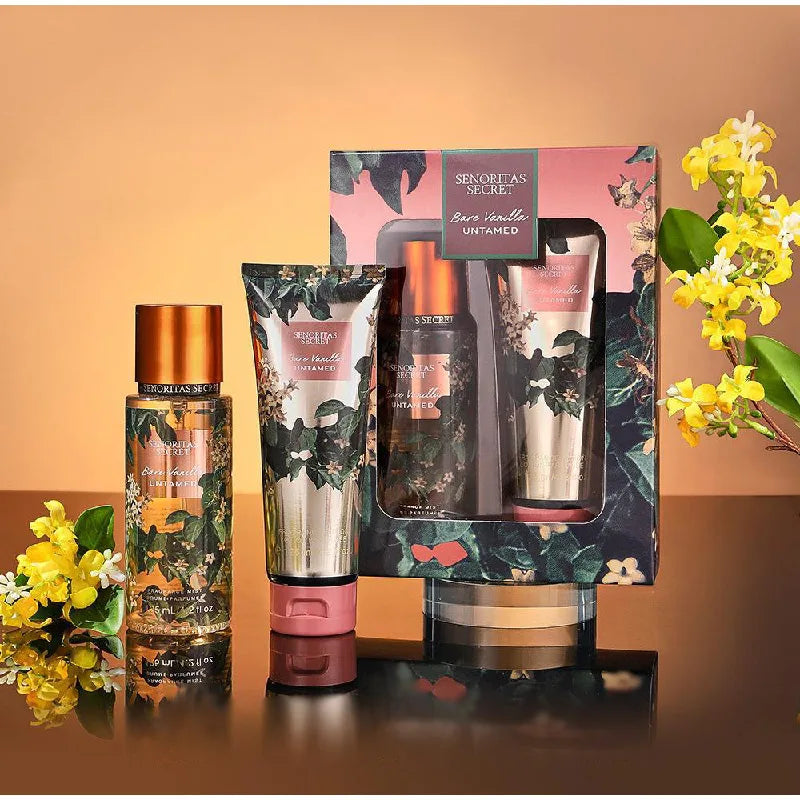  Ensemble de parfum et de Lotion pour le corps de 250ML, parfum de vanille fruité Floral de luxe pour femmes, exfoliant hydratant, Spray corporel frais et doux