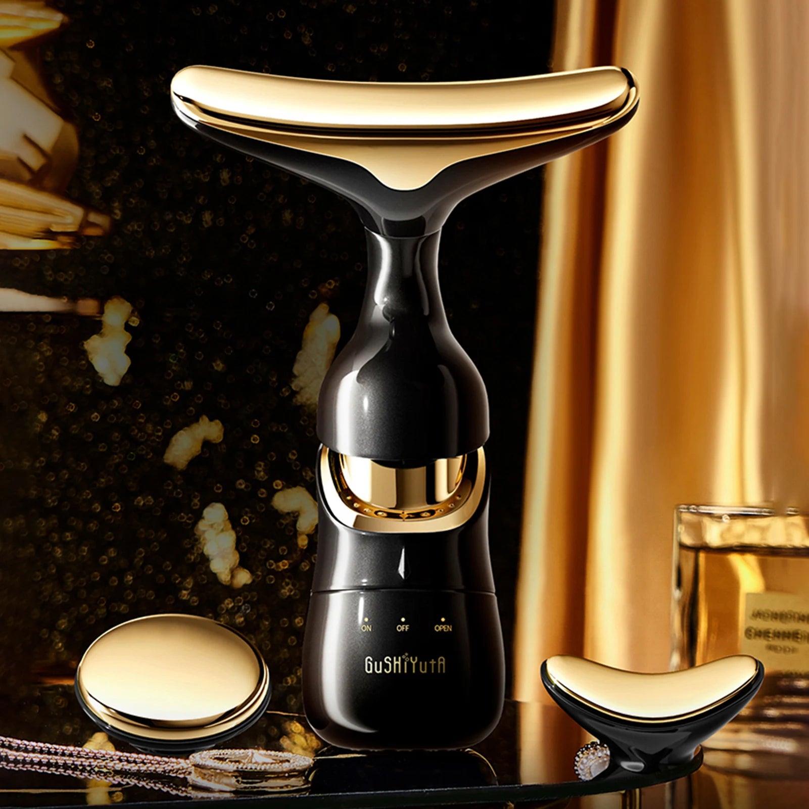 3 en 1 soins de la peau dispositif de levage raffermissant du visage cou Massage des yeux du visage plus mince Anti-âge soins de la peau outil de sculpture du visage