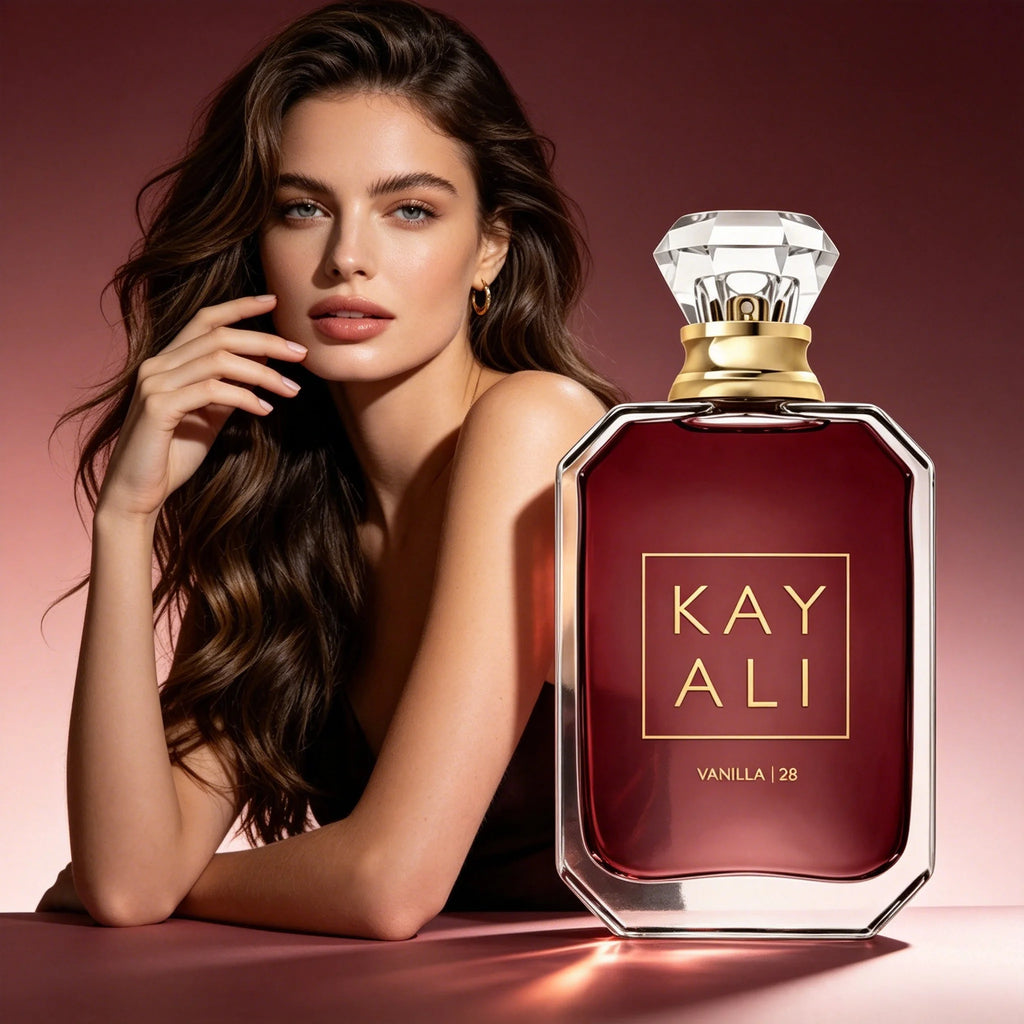 Huda Kayali Beauty The Vanilla Duo Coffret Cadeau Édition Limitée : Vanille |   28 Eau de Parfum Format Complet (3.4 Fl oz / 100 ml)