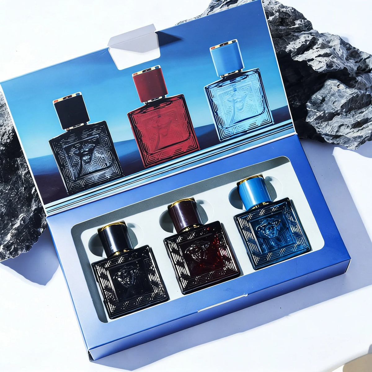 Parfum pour homme de qualité supérieure, série Eros & Bleu, 100 ml. Eau de Cologne pour homme, parfum longue durée.