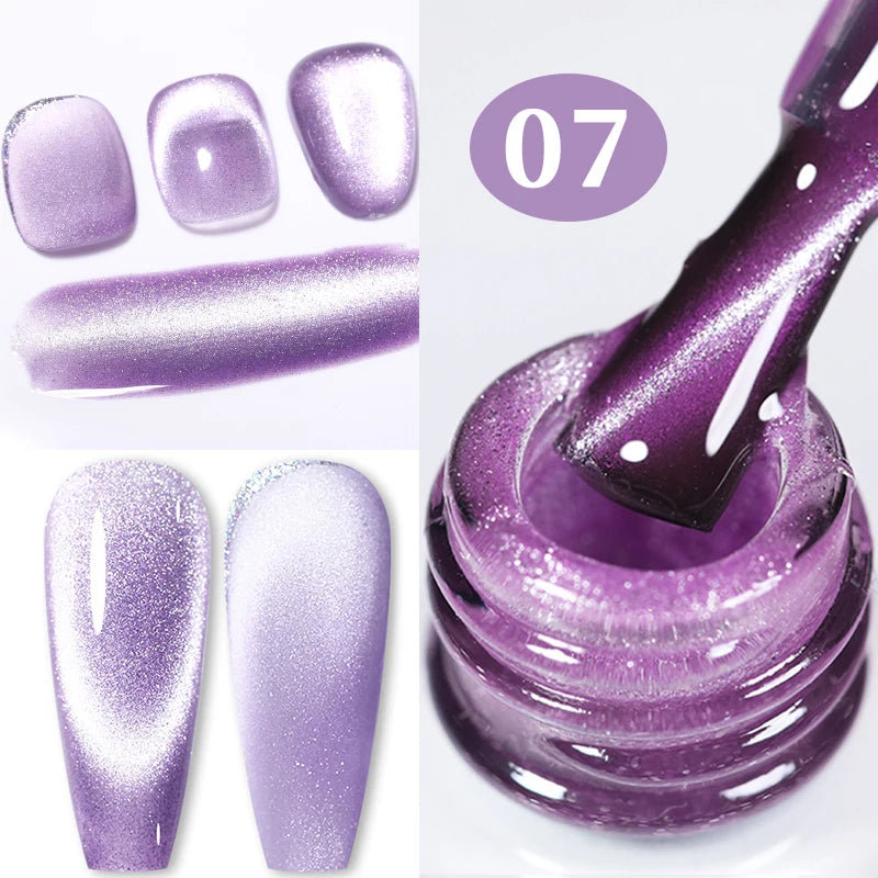 BORN PRETTY 10ml Gold Water Light Cat Magnetic Gel Polish Spaking Glitter Crystal Black Soak Off UV LED Vernis Manucure