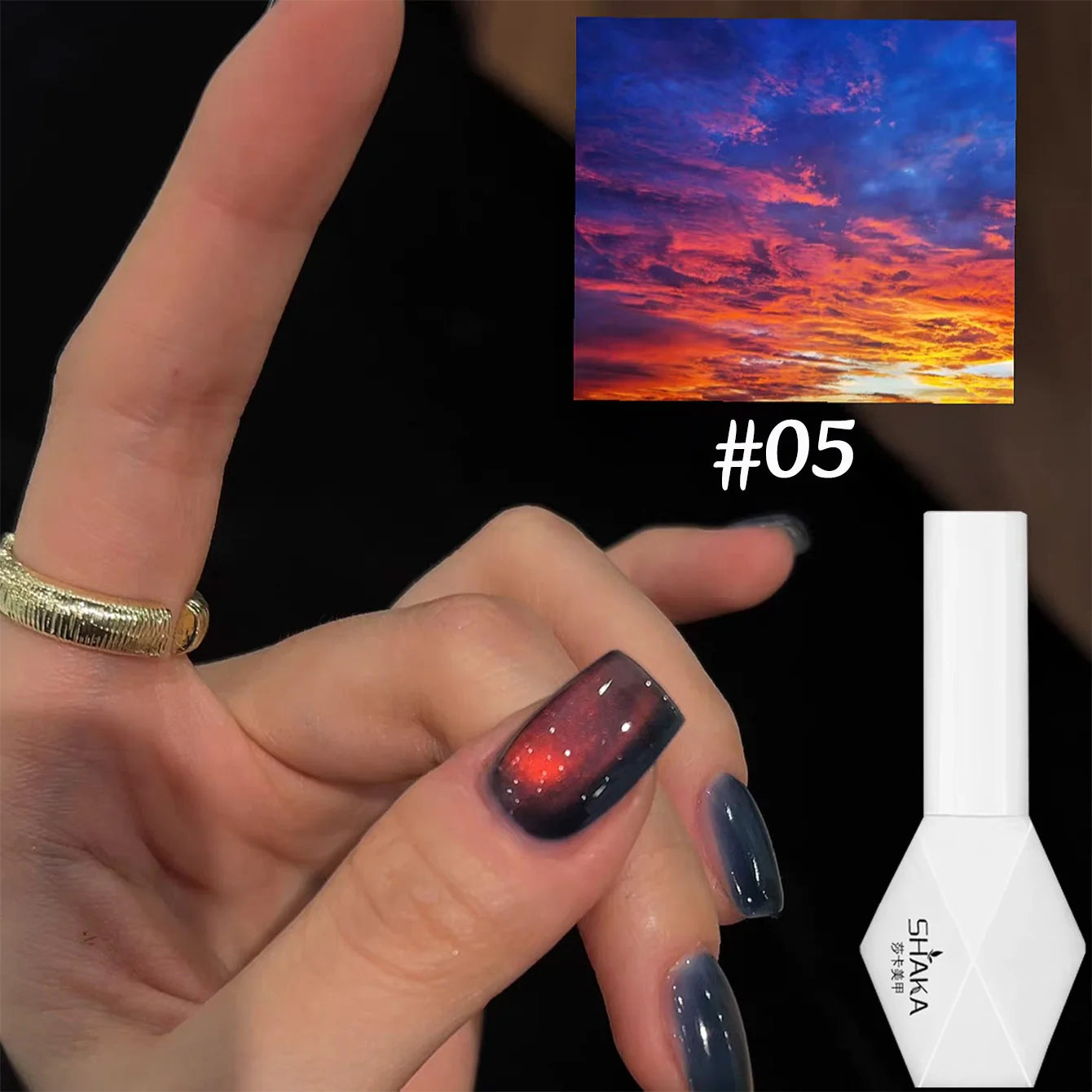 Vernis à ongles 60 variantes                          WS 10ML Sunlight Cat Eye Gel Blanchiment Vin Rouge Couleur Lumière Coucher de soleil Glow Cat Eye Glass Beads Nail Atr