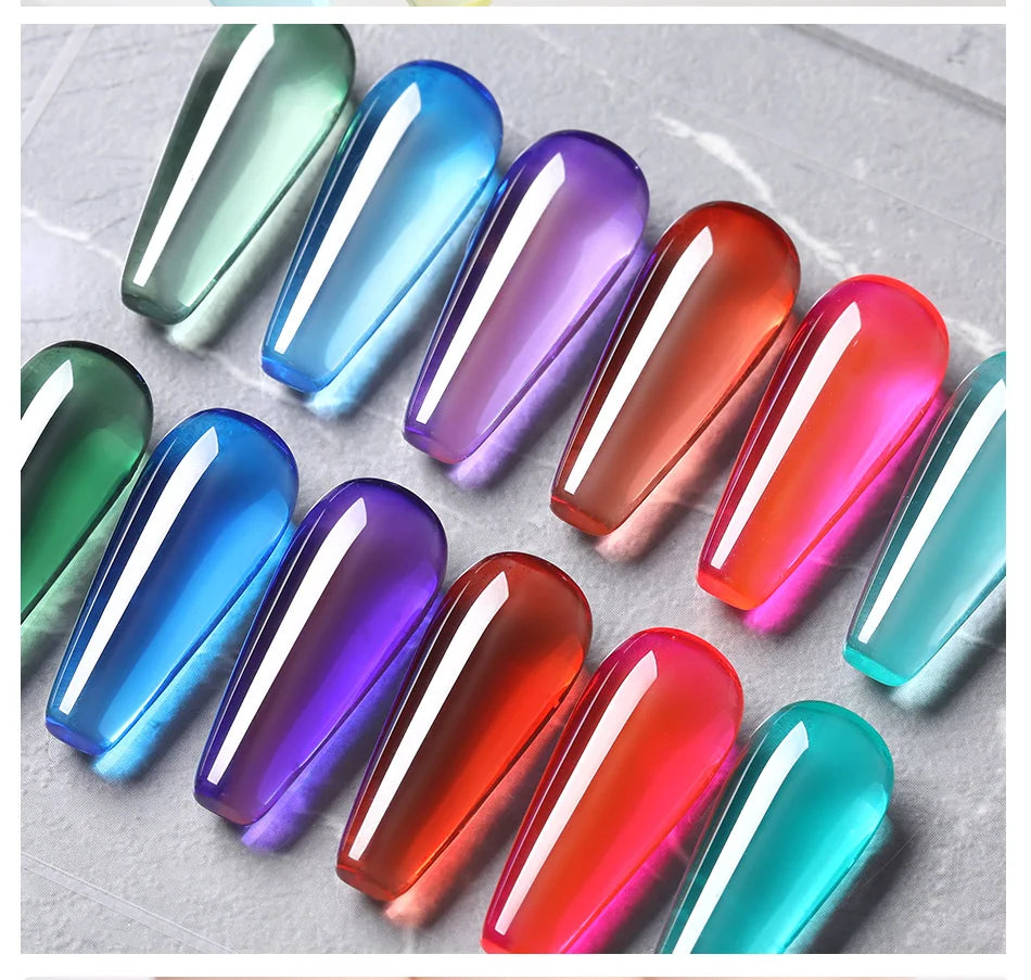 BORN PRETTYvernis à Ongles Gel, Semi Transparent, Soak Off UV LED, Vernis à Ongles Nude, N64.Gel Varjuvening,Art des ongles, 50 Couleurs, 10ml