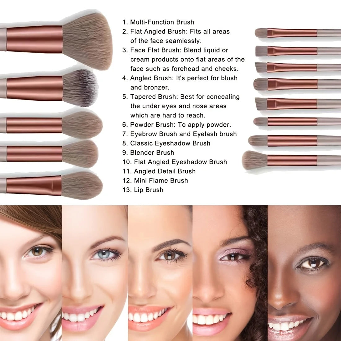 Pinceaux de maquillage 8-29 pièces Kit de maquillage professionnel femmes cosmétique pinceau à poudre douce fard à paupières fond de teint ensemble complet outil de beauté de voyage