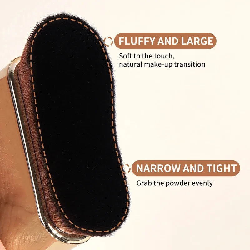 MAANGE – grands pinceaux de maquillage pour le contour du bronzage, fond de teint liquide, crème, Blush, poils souples, outil de maquillage polyvalent pour les jours