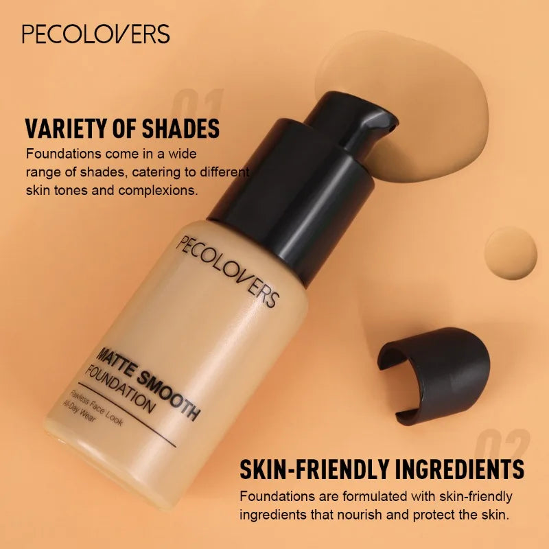 Fond de teint liquide pour le visage, haute couverture, imperméable et anti-transpiration, correcteur de maquillage, fond de teint liquide, 30ml