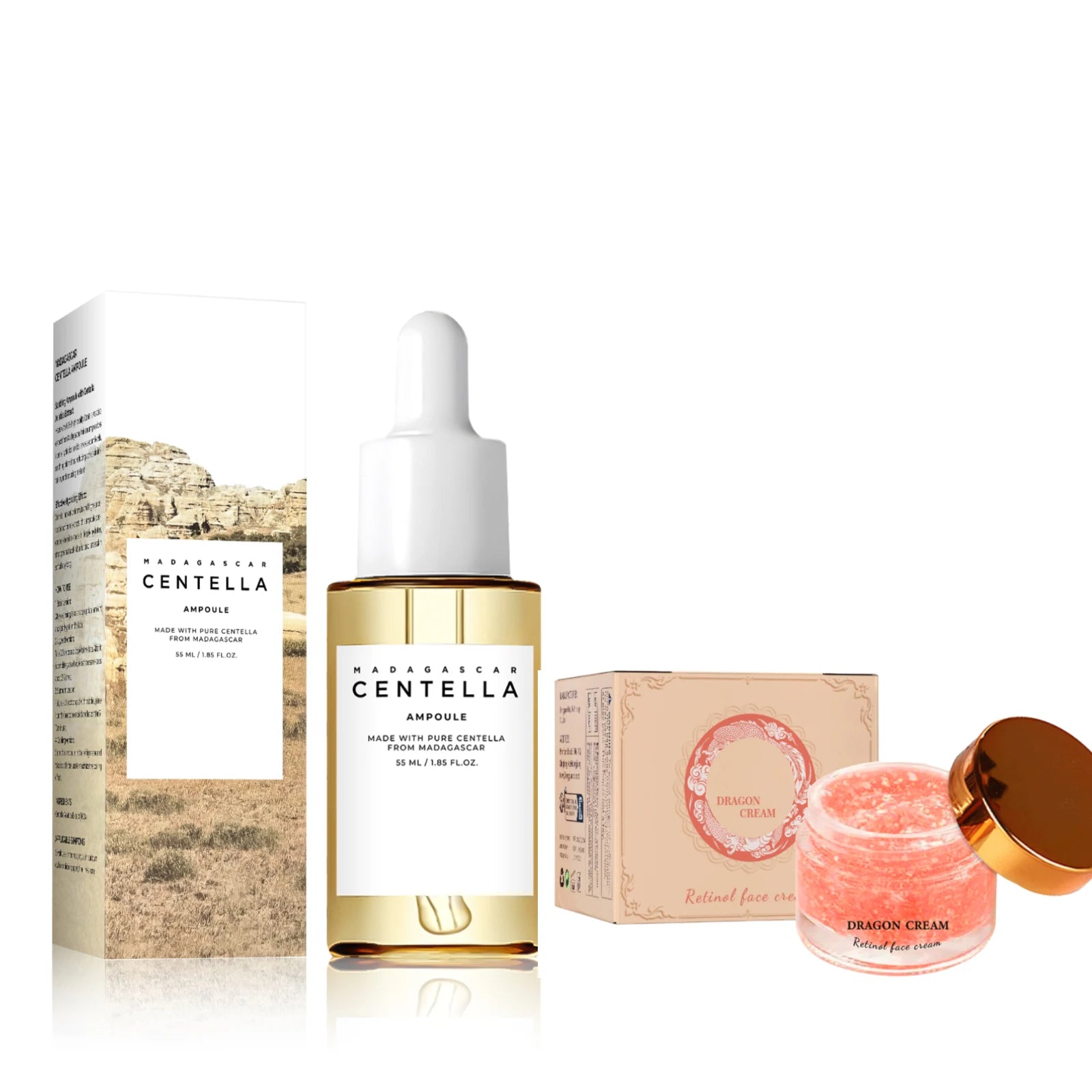 Madagascar Centella Asiatica Serum 55ml - Formule apaisante pour la peau sensible avec lutte contre l’acné, bienfaits hydratants en profondeur pour le visage