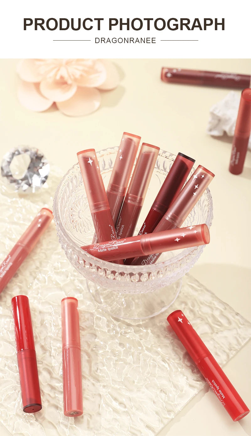 Rouge à lèvres hydratant imperméable, maquillage européen et américain, ne se décolore pas, velours 256, ne se décolore pas, 256