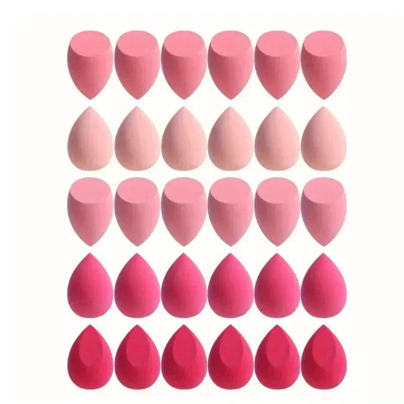 Ensemble d'éponges de maquillage 4/7/18 pièces, adaptées à l'application de poudre de crème BB liquide, œuf de maquillage sec et humide, bouffantes de poudre à double usage pour fille